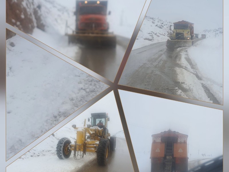 بارش 30 سانتیمتری برف در سه راهی شهدای پاوه بارش 30 سانتیمتری برف در سه راهی شهدای پاوه