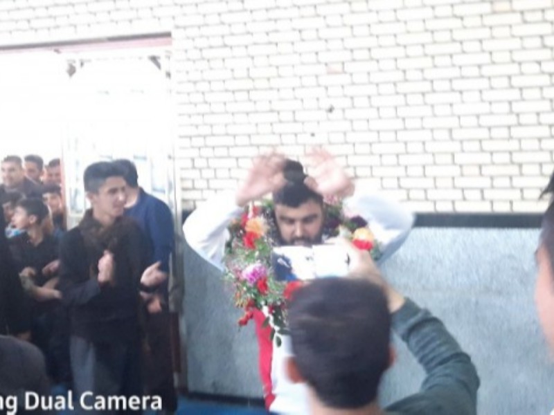 یاسین خسروی" قهرمان پرتابه وزنه جهان واردشهر بانه وره شد یاسین خسروی" قهرمان پرتابه وزنه جهان واردشهر بانه وره شد