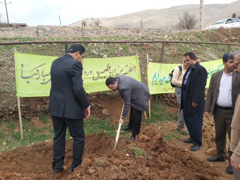 غرس نهال در روستای خانقاه پاوه غرس نهال در روستای خانقاه پاوه