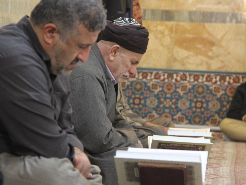 مراسم احیای شب قدر در مسجد قبای پاوه