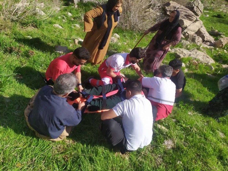 سقوط از ارتفاع جان یک بانوی ۵۰ ساله را در پاوه گرفت