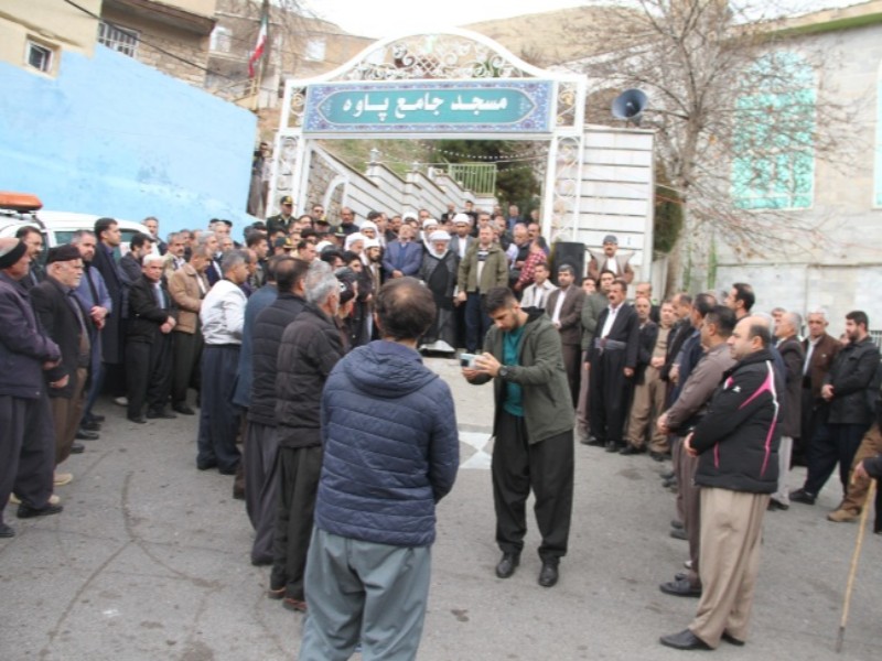 تجمع مردم پاوه در محکومیت حادثه تروریستی کرمان
