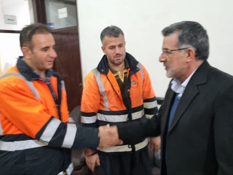 بازدید فرماندار پاوه از راهدارخانه سریاس