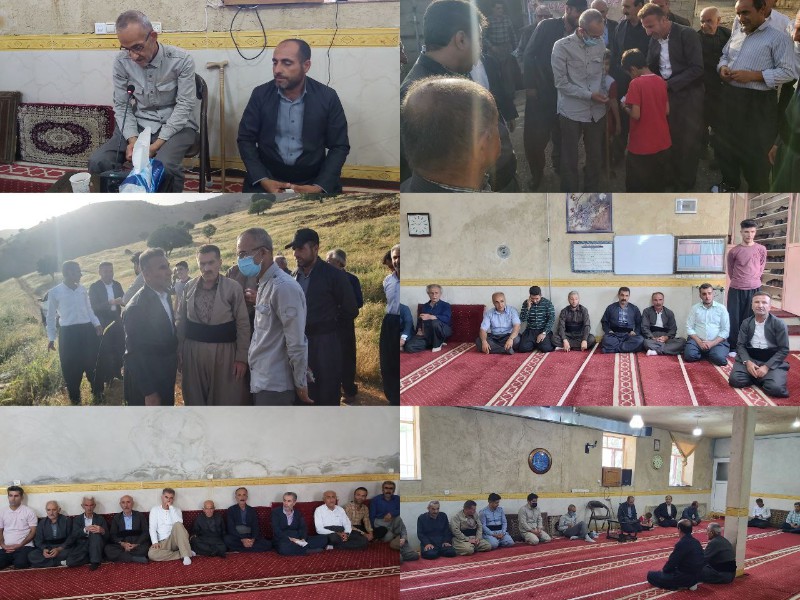 مسائل و مشکلات اهالی روستای مزیدی با حضور فرمانده قرارگاه شهید کاظمی بررسی شد مسائل و مشکلات اهالی روستای مزیدی با حضور فرمانده قرارگاه شهید کاظمی بررسی شد