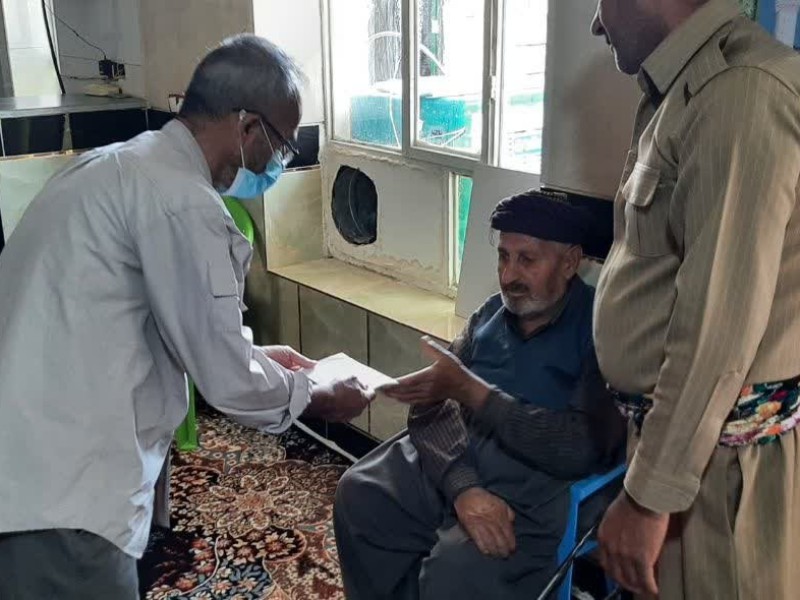 سرکشی و دیدار با بیماران صعب العلاج در پاوه