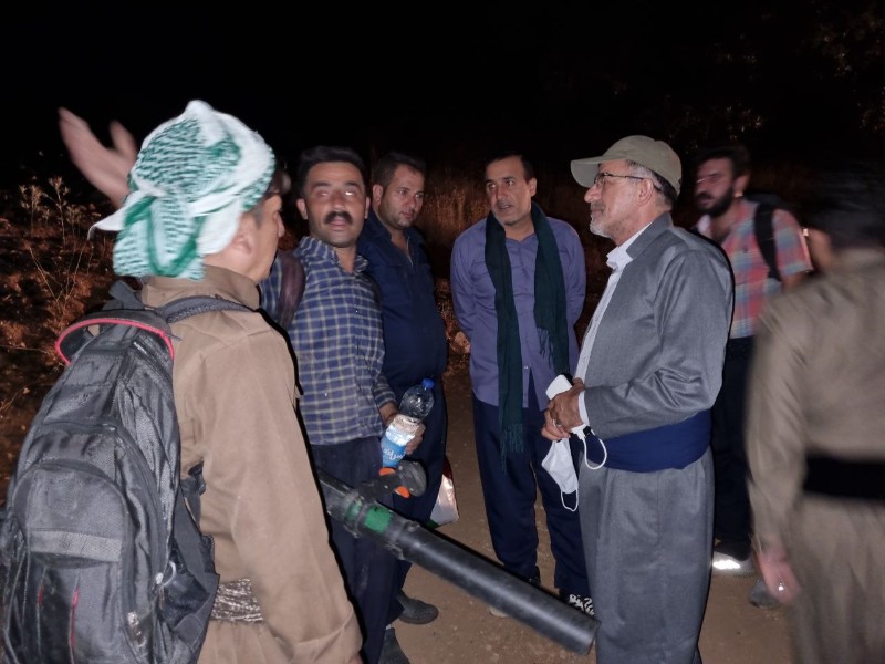 آتش سوزی منطقه سردره پاوه مهار شد