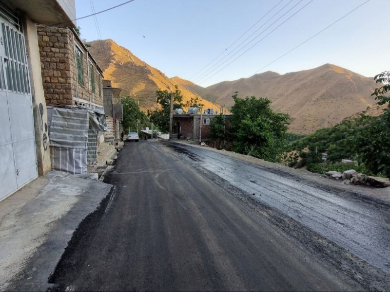 معابر روستای مرزی دزآور بخش نوسود آسفالت شد