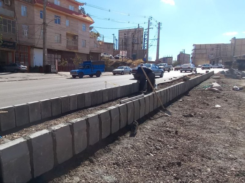 احداث بلوار و ساماندهی ورودی شرقی شهر پاوه