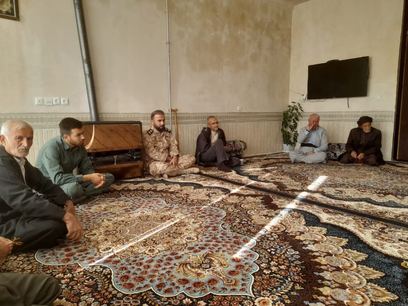 سردار آسیابانی در منزل مرحوم یاورویسی حضور یافت