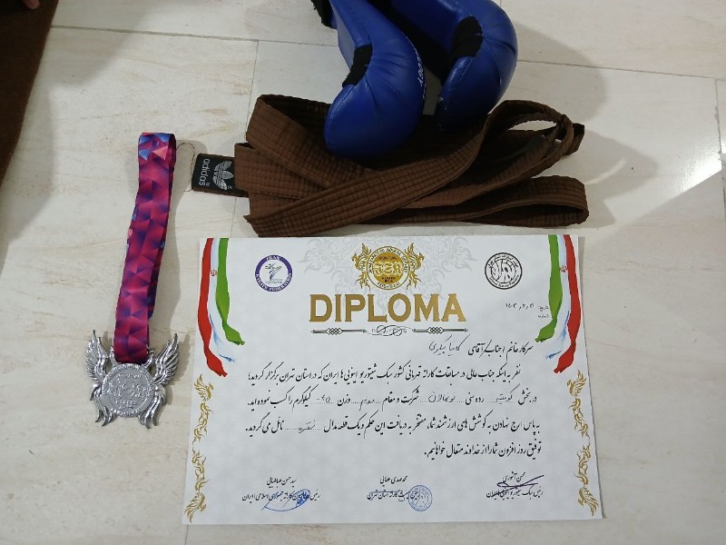 افتخاری دیگر برای بانوی کاراته کای بانوره ای در مسابقات قهرمانی کشور