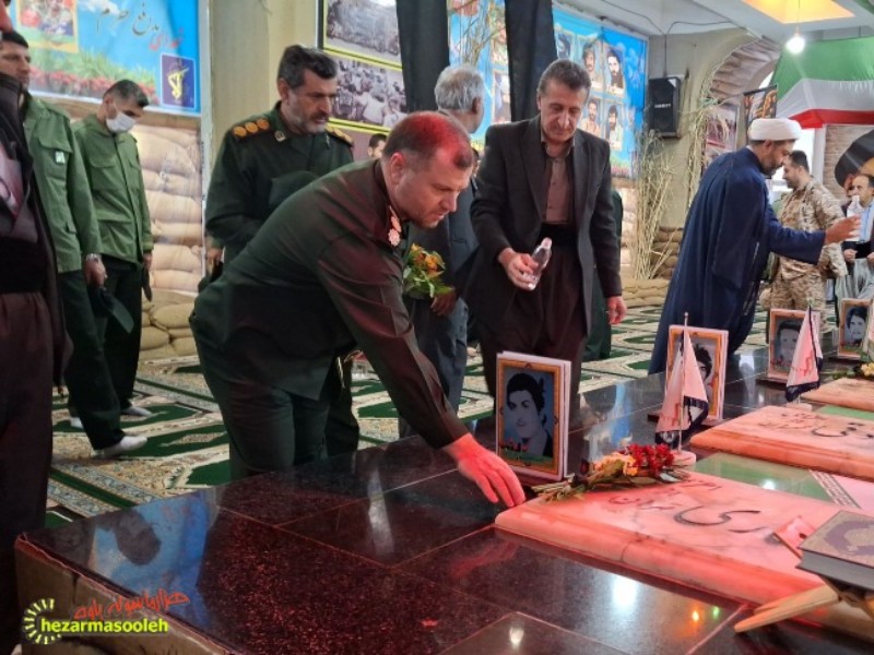 غبارروبی مزار شهدای پاوه بمناسبت سالروز شهادت سردار دل ها
