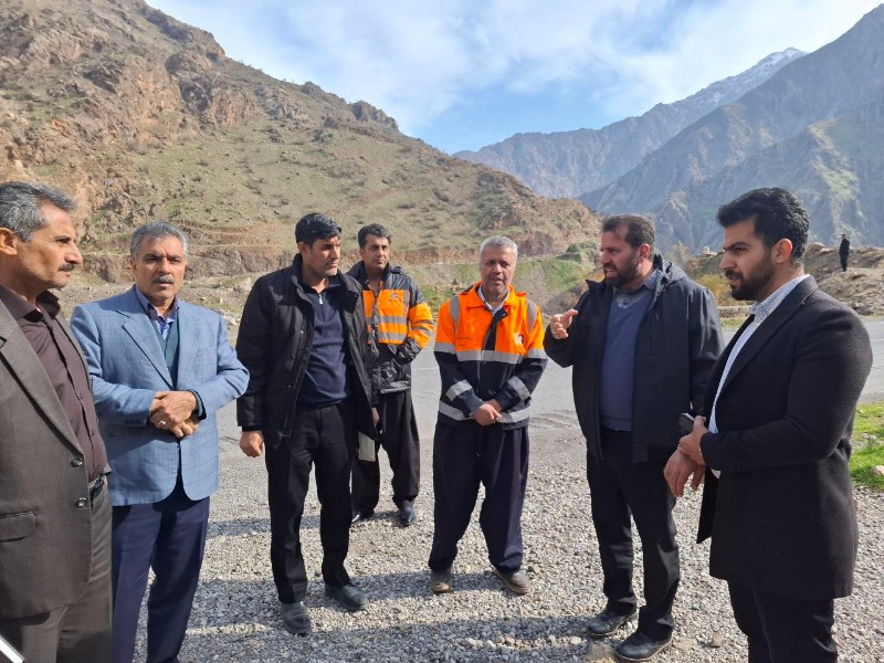 بازدید سرپرست اداره کل راهداری استان از راهدارخانه هجیج پاوه