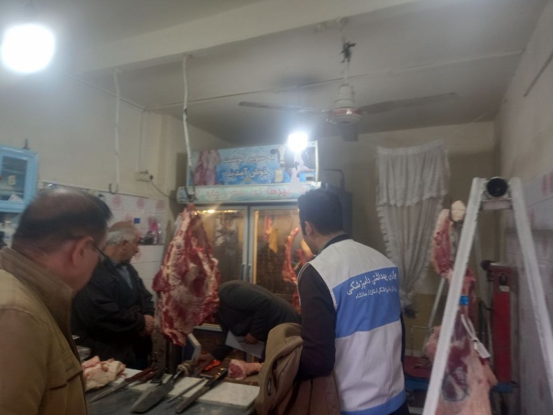 کشف و امحا مقادیری گوشت و مرغ در سطح شهر پاوه