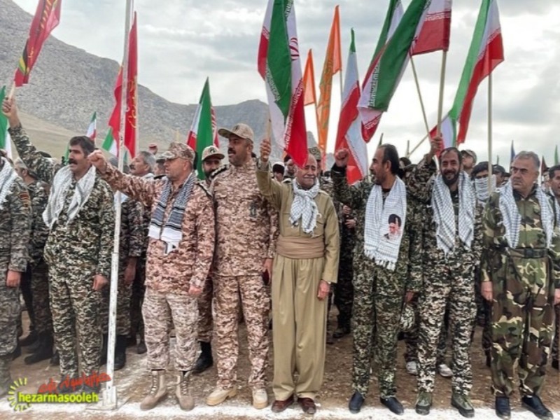 حضور بسیجیجیان پاوه در رزمایش پیامبر اعظم(ص) استان