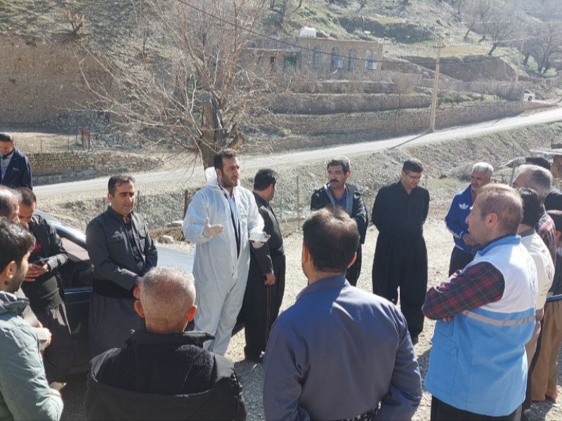 برگزاری رزمایش جهاد دامپزشکی در روستاهای دگاسیاب و لشکرگاه پاوه