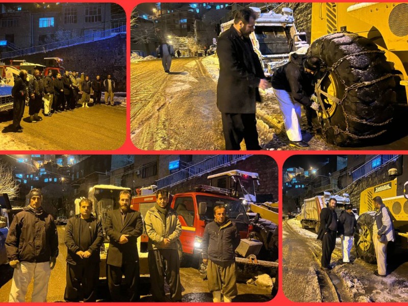 شهرداری نودشه جهت مقابله بر هر گونه رخدادی ناشی از بارش نزولات جوی در شهر و حومه کاملاً آماده است