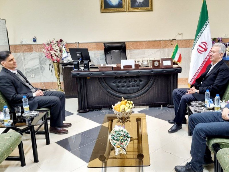 رئیس اتاق بازرگانی استان حلبچه با فرماندار پاوه دیدار کرد