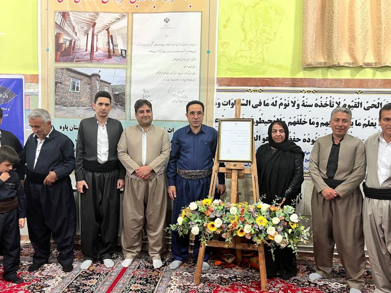 برگزاری ایین رو نمایی از لوح ثبتی مسجد تاریخی روستای گلال