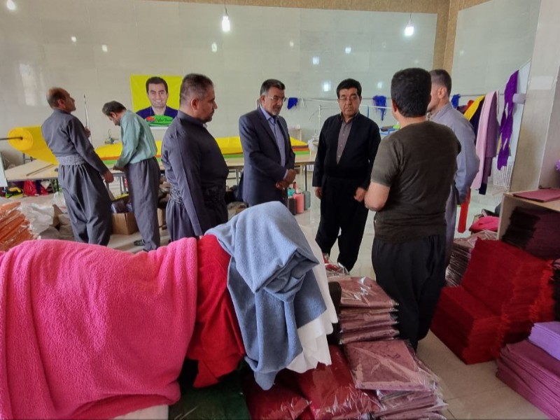 مشکلات کارگاه تولیدی انواع دستمال و حوله تن پوش در پاوه بررسی شد مشکلات کارگاه تولیدی انواع دستمال و حوله تن پوش در پاوه بررسی شد