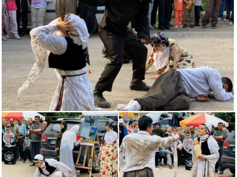 تئاتر خیابانی در شهر بانه وره برگزار می شود تئاتر خیابانی در شهر بانه وره برگزار می شود
