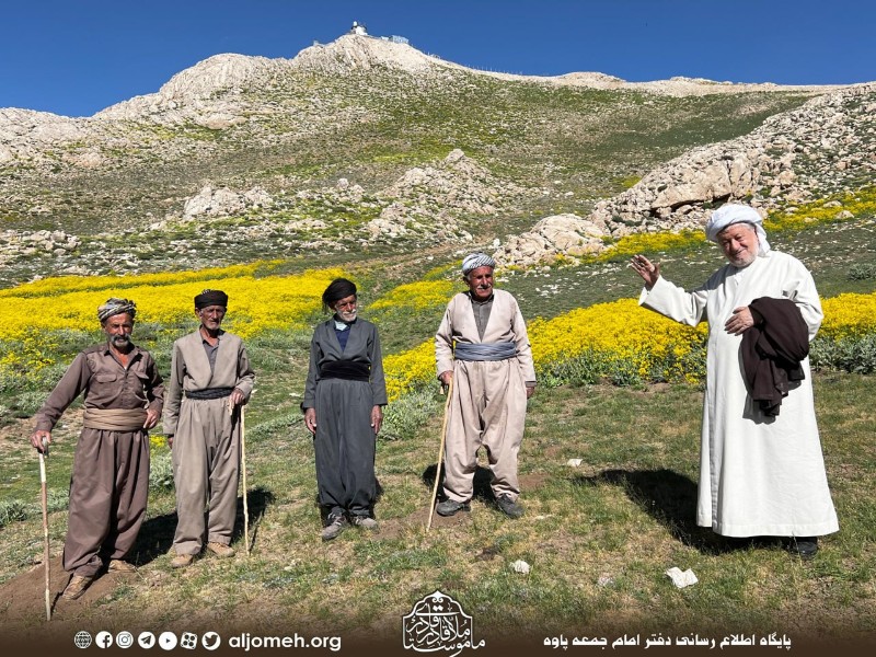 ماموستا قادری با نیروهای نظامی مستقر در شاهو و ییلاق نشینان " پیازدول " دیدار کردند