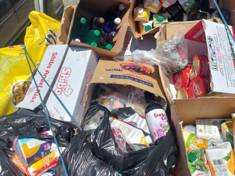 جمع اوری ۱۲۰۰ کیلوگرم مواد غذایی غیر قابل مصرف در پاوه