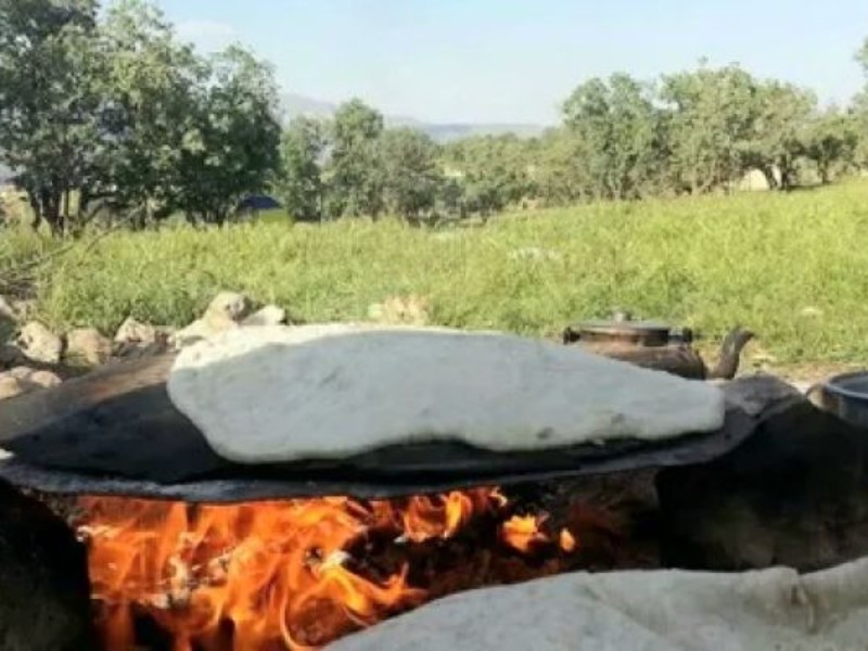 نان ساجی میراثی برگرفته از قلب زاگرس
