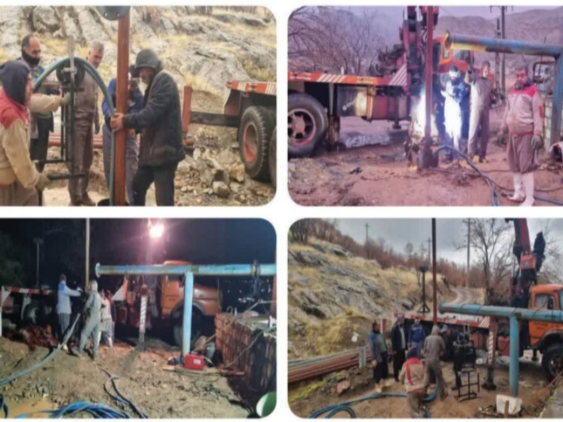 چاه آب شرب سرکران پاوه دوباره وارد مدار بهره‌برداری شد