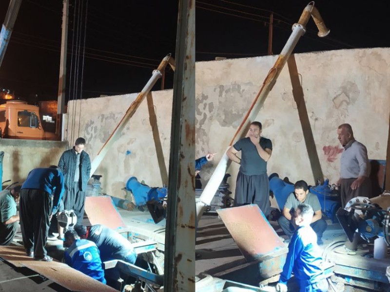 آغار تعویض عملیات الکتروموتورشناور ایستگاه پمپاژ سراب هولی آغار تعویض عملیات الکتروموتورشناور ایستگاه پمپاژ سراب هولی