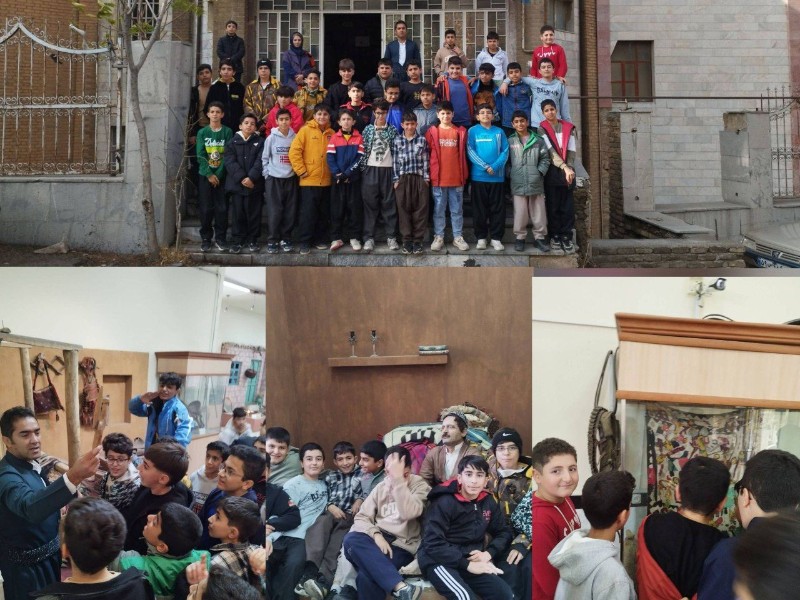 بازدید دانش آموزان پایه هفتم متوسطه اول نمونه دولتی شهید حسامی از موزه مردم شناسی پاوه