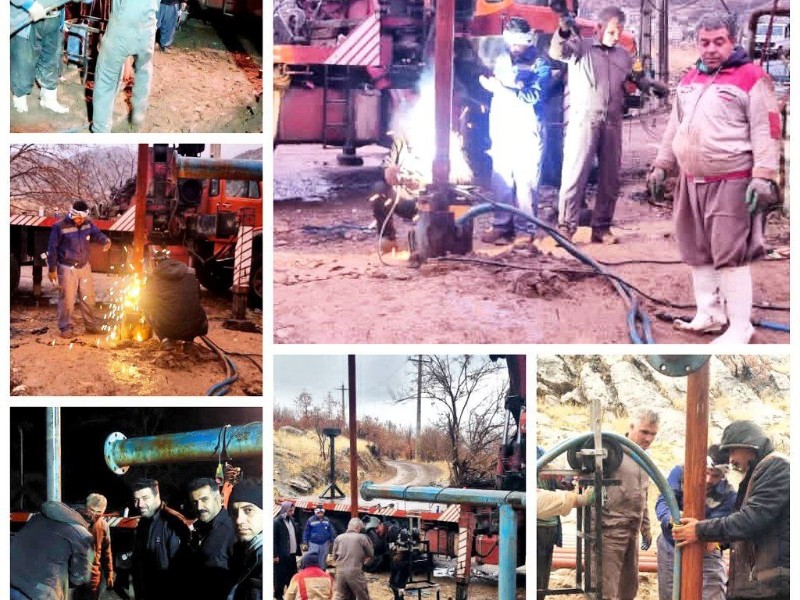 چاه آب شرب سرکران پاوه پس از رفع نقص دوباره وارد مدار شد