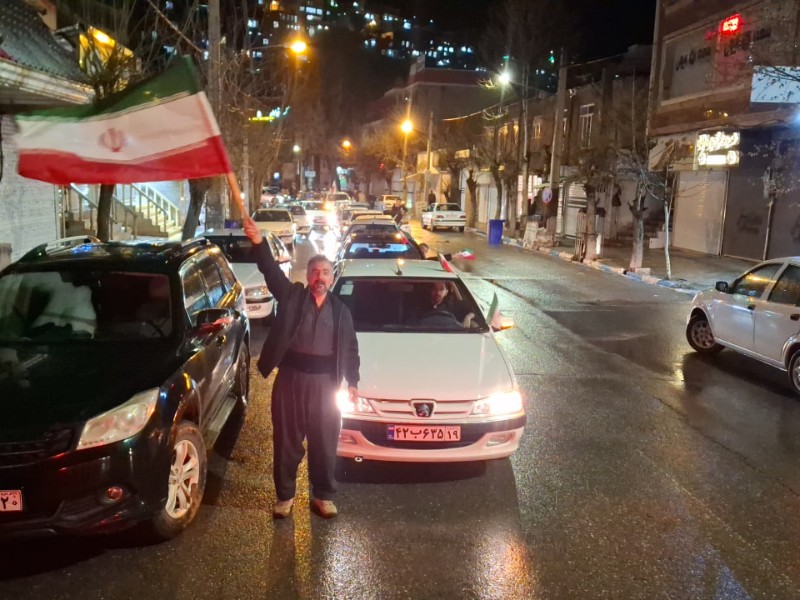 برگزاری کاروان خودرویی مردم پاوه در حمایت از انقلاب، رهبری و نیروهای مسلح