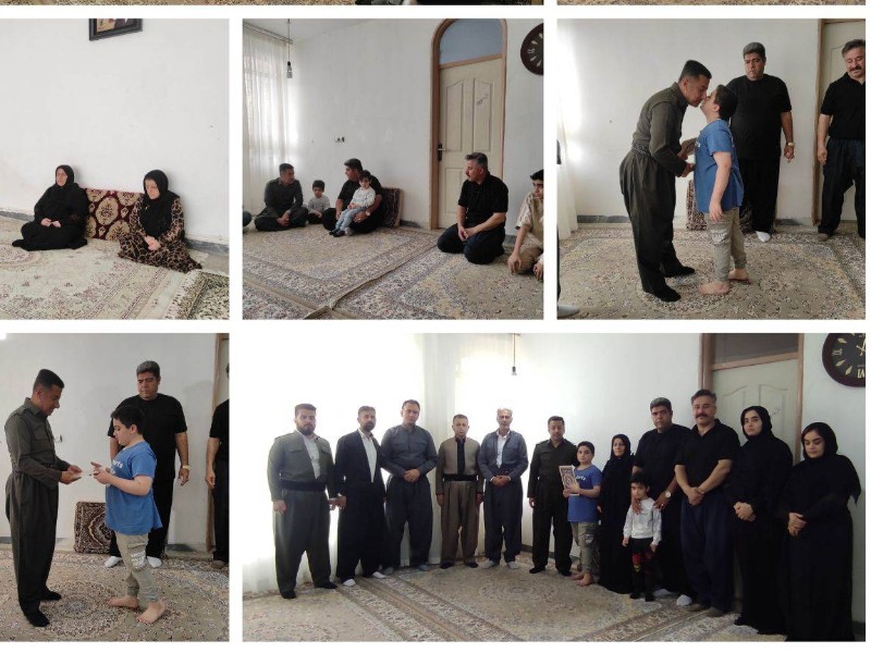 دیدار با خانواده معظم شهید رمضان در پاوه