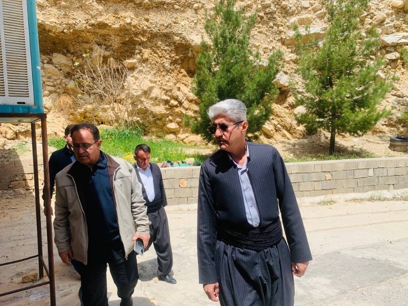 گزارش بازدید مدیرکل نوسازی مدارس استان کرمانشاه از بخش باینگان